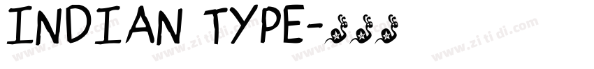 indian type字体转换